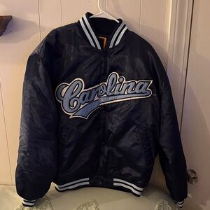 Colosseum Carolina Varsity Jacket - Navy and White